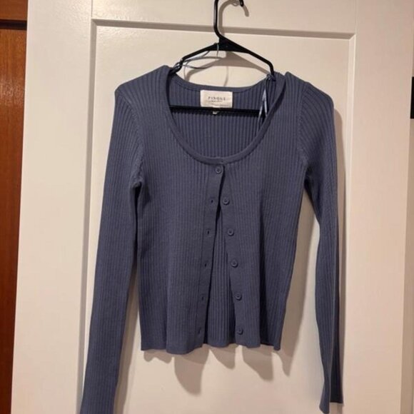 Pinque | Sumayya Buttoned Cardigan in Blue | Size: S - Picture 2 of 4